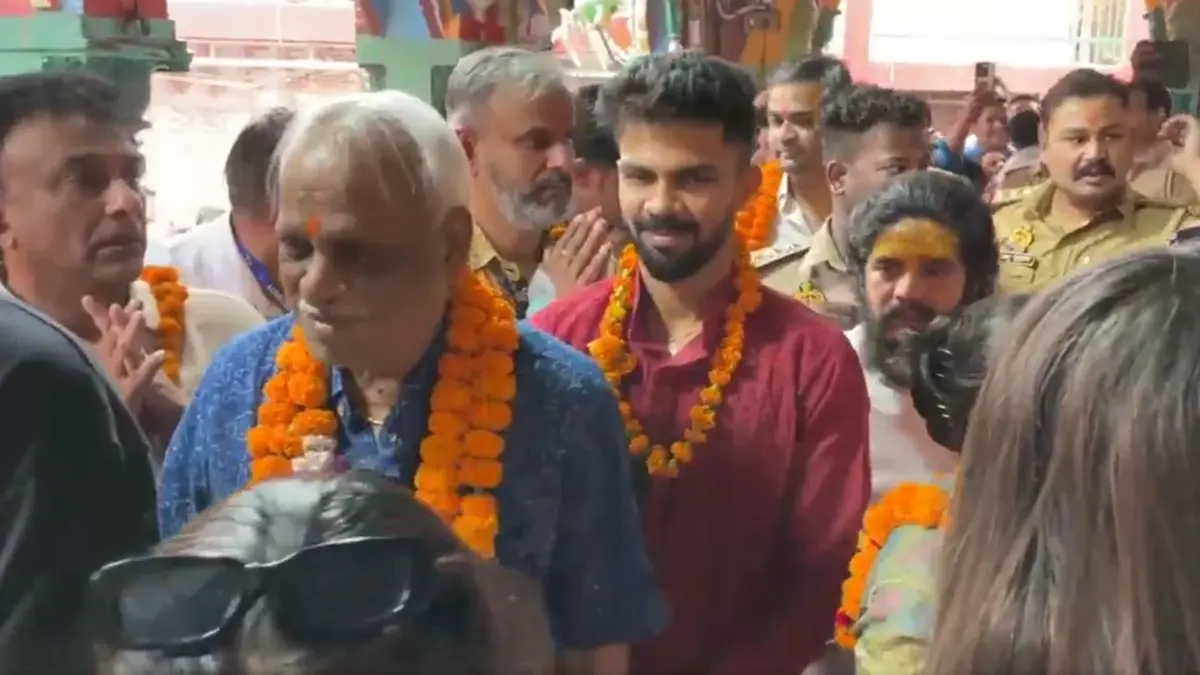 Ruturaj Gaikwad Visits Hanuman Garhi Temple