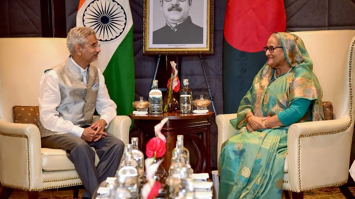 S Jaishnakar & Sheikh Hasina