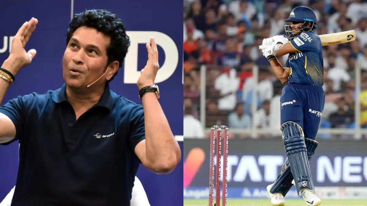 Sachin Tendulkar and Sai Sudharsan