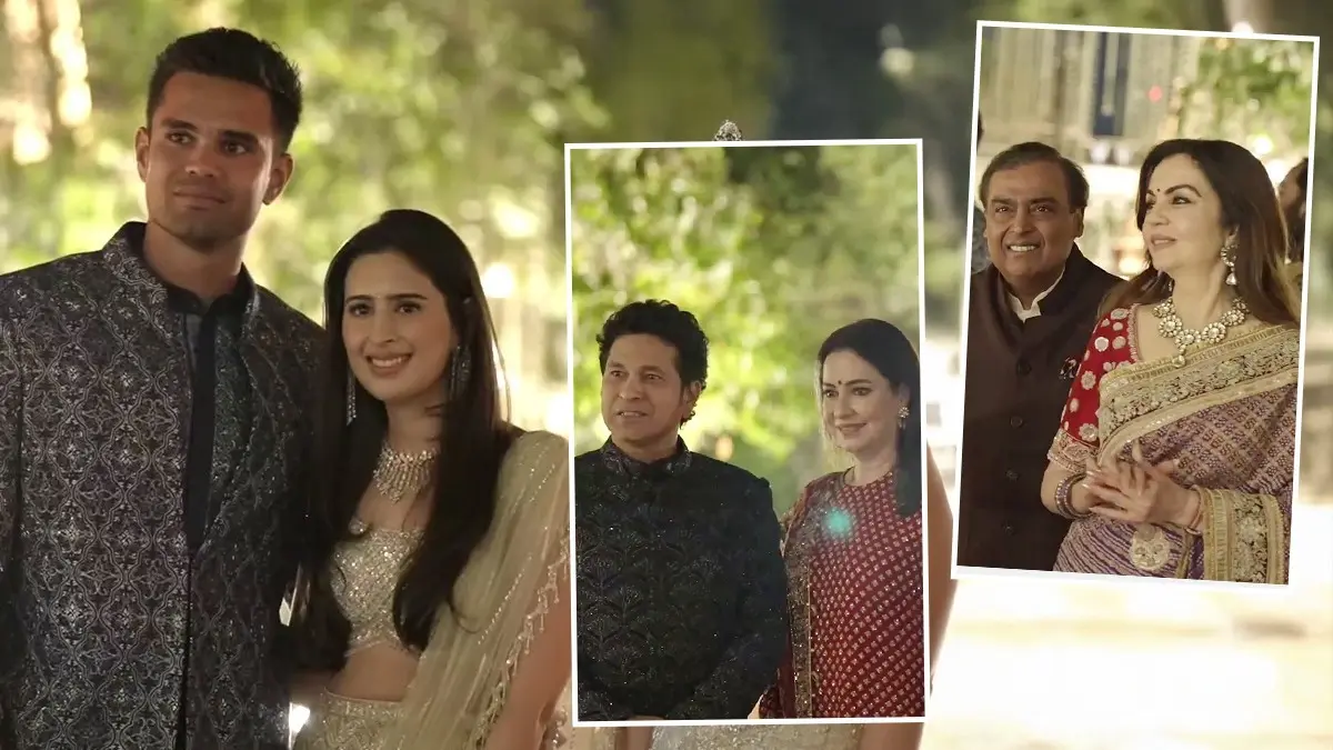 Arjun Tendulkar Wedding: इस खास जगह हो रही अर्जुन तेंदुलकर की प्री वेडिंग, अंबानी परिवार से है कनेक्शन; पिता सचिन का इमोशनल स्पीच वायरल-VIDEO sachin-tendulkar-son-arjun tendulkar shreya chandok-pre-wedding-ceremony-begins-at-mukesh-ambani residence in jamnagar