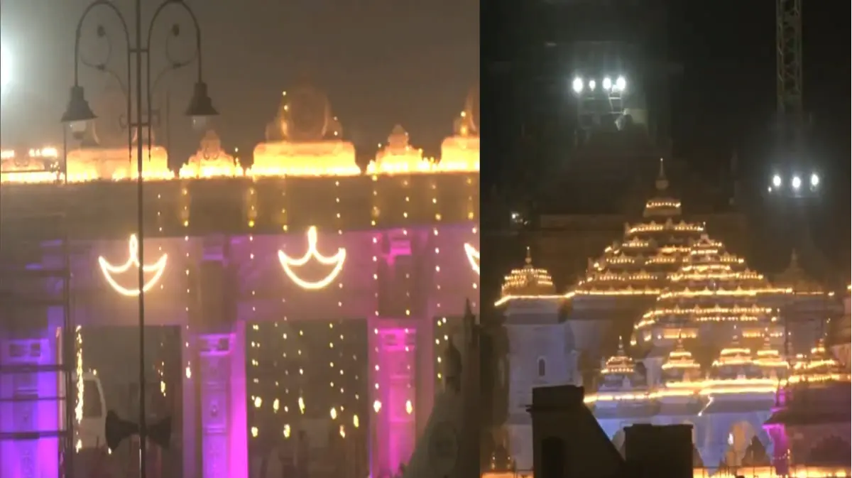 WATCH | Ayodhya Ram Mandir Shines Bright Ahead of Grand Ram Navami Celebration WATCH | Ayodhya Ram Mandir Shines Bright Ahead of Grand Ram Navami Celebration