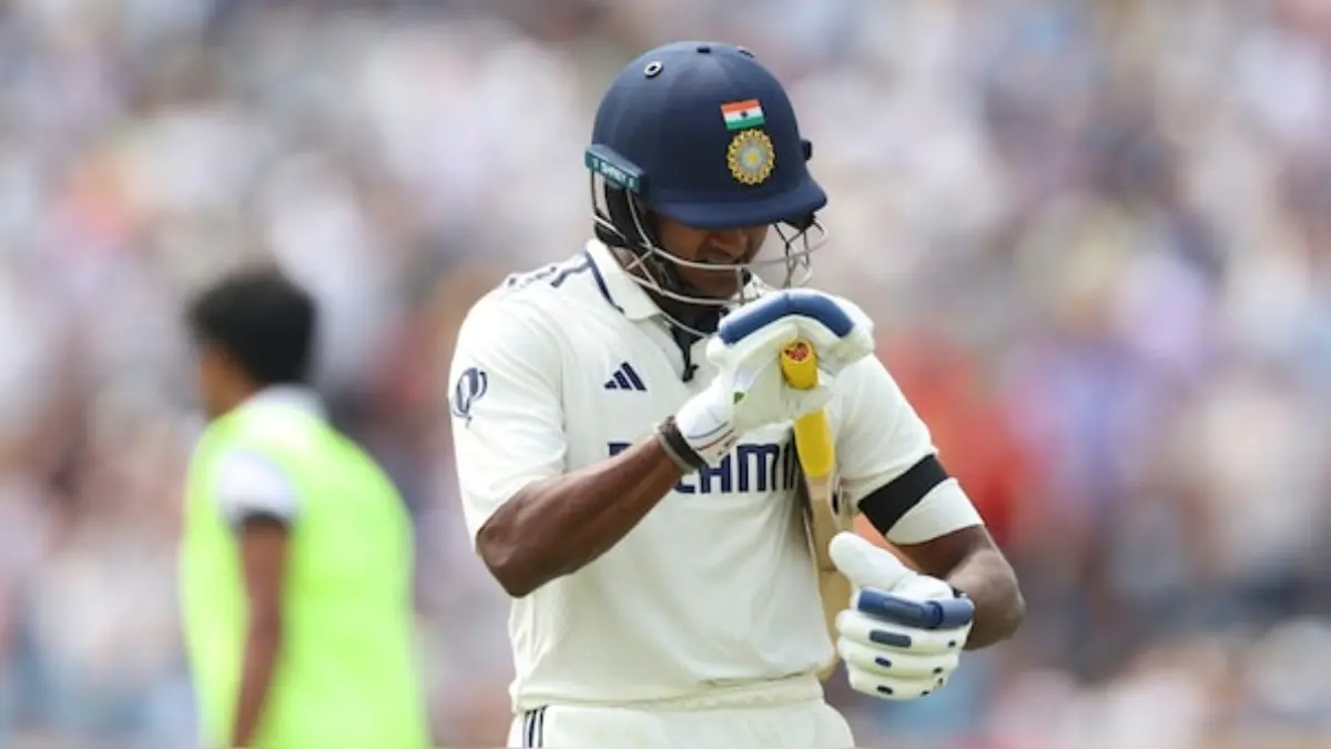 Sai Sudarshan Injured? India's No. 3 Likely to Miss 2nd Test vs England at Edgbaston: REPORT Sai Sudarshan during Headingley Test