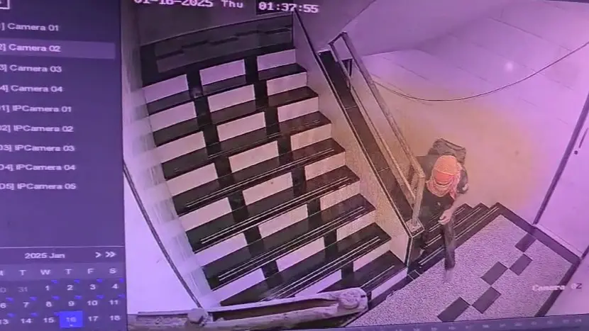 Saif Ali Khan's attacker caught entering the residence barefoot.