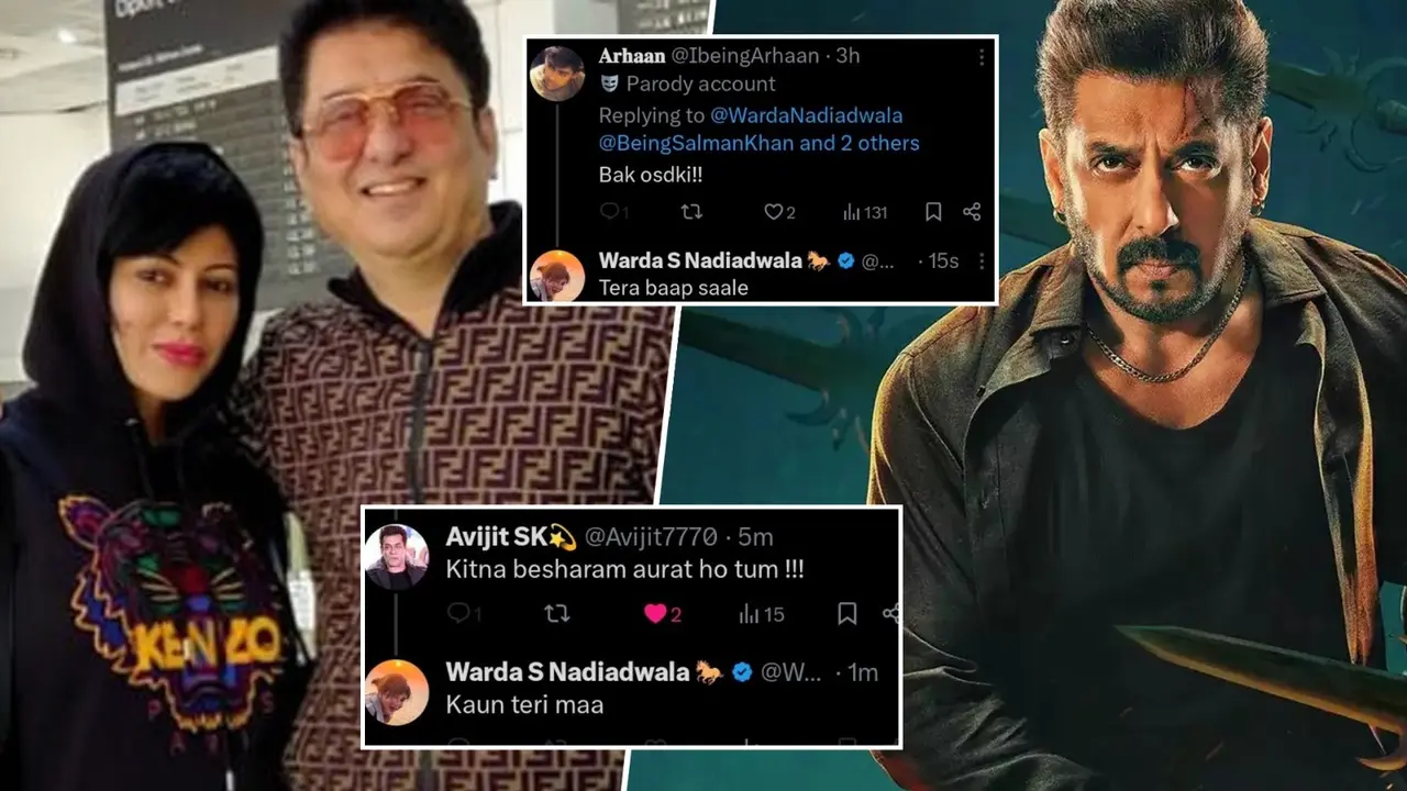 Sikandar Producer's Wife Warda Nadiadwala Goes On An Abusive Rant, Says 'Tera Baap...' To Trolls Bashing Salman Khan's Film? Sajid Nadiadwala's wife turns abusive?