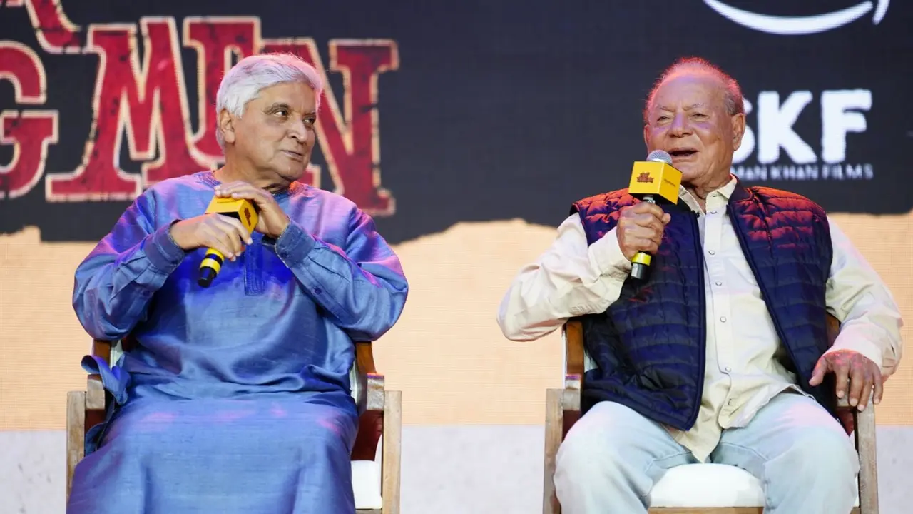 Salim Khan-Javed Akhtar Reunite After 10 Years For Angry Young Men Trailer Launch - Viral Photos Salim Khan and Javed AKhtar