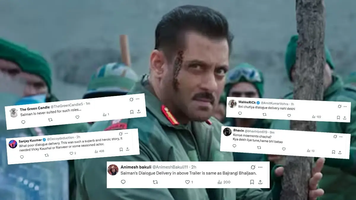 Netizens Want Salman Khan OUT Of Battle Of Galwan, Teaser Trolled For 'Bhaigiri': Shaheedon Ka Mazak Bana Rakha Hai Salman Khan's Battle Of Galwan is inspired by the 2020 conflict between Indian and Chinese troops in Ladakh
