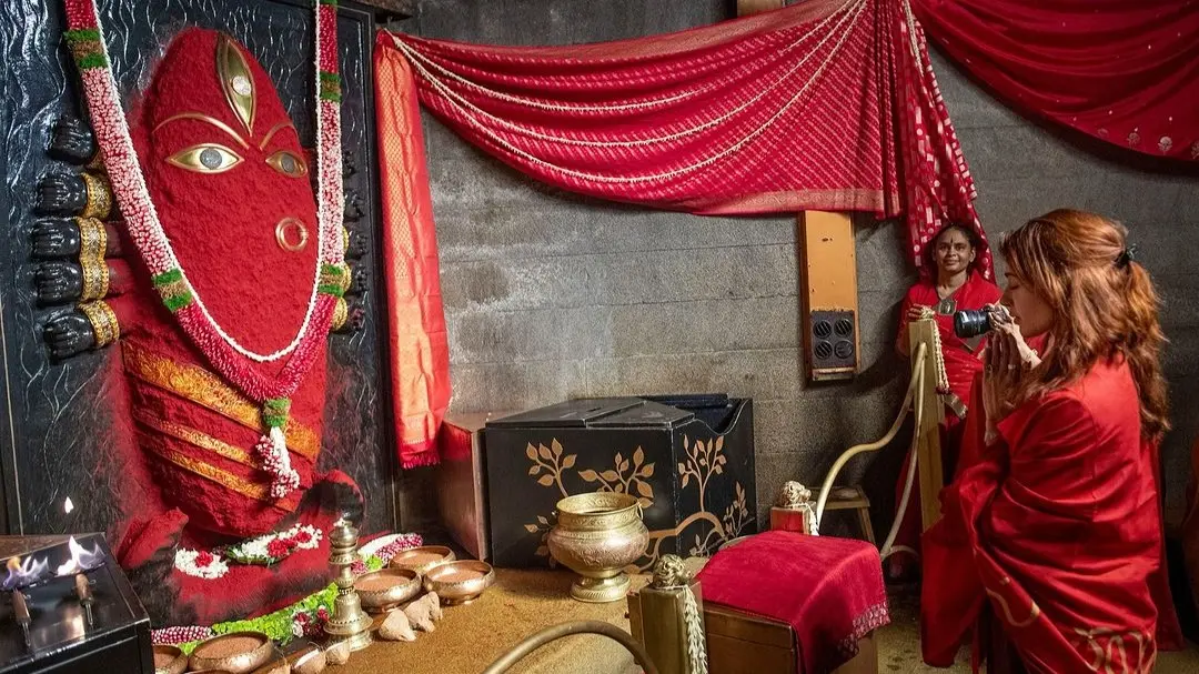 Samantha Ruth Prabhu Seeks Blessings At Linga Bhairavi Temple Amid Row Over Konda Surekha's Remark Samantha Ruth Prabhu at Linga Bhairavi temple in Coimbatore.