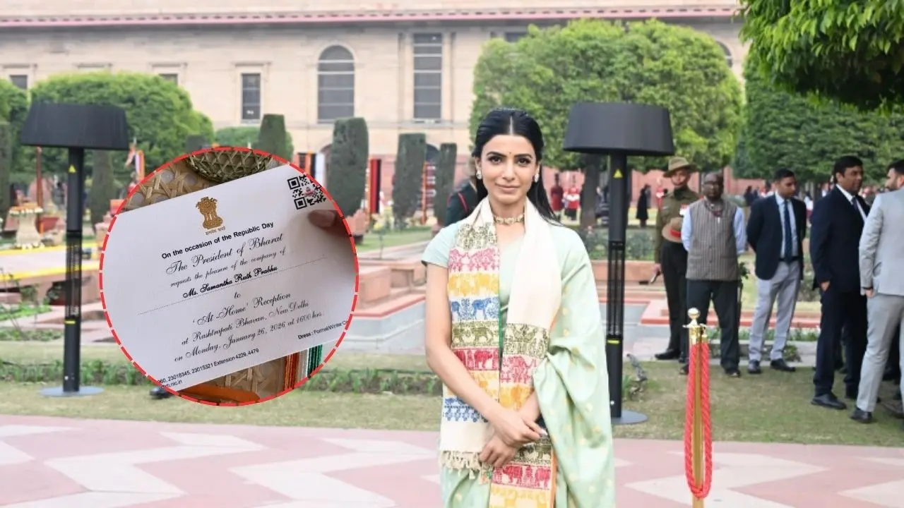 Samantha Ruth Prabhu Attended Republic Day At Home Reception