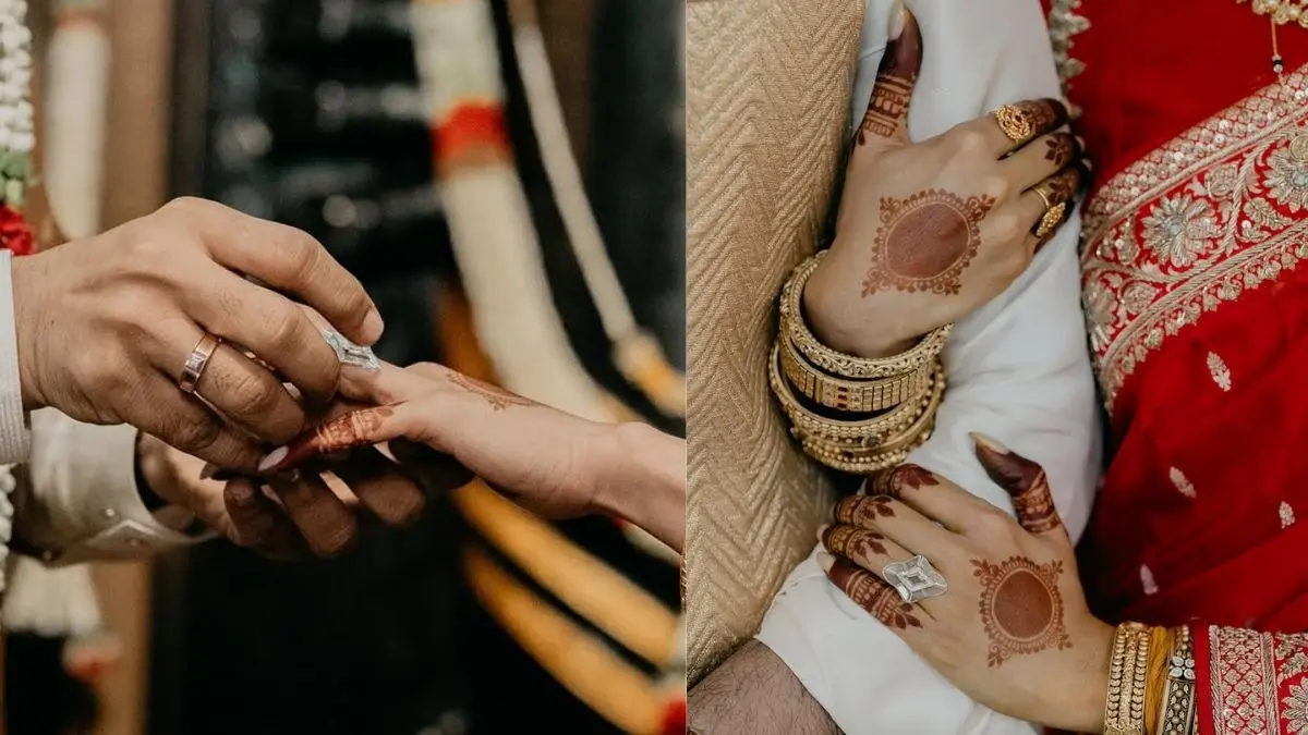 samantha-ruth-prabhu wedding-with-raj-nidimoru special and simple bridal mehndi design on hand 