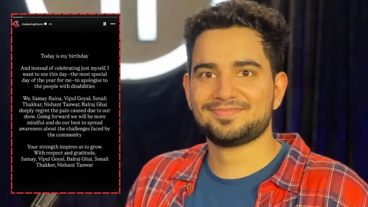 Samay Raina apologises