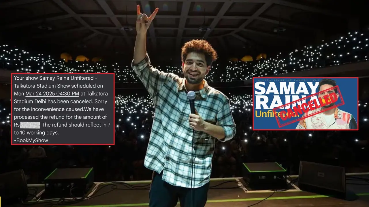 Samay Raina was scheduled to perform in Delhi in March.