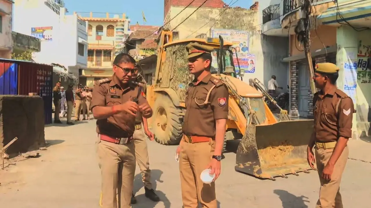 Sambhal police chowki construction
