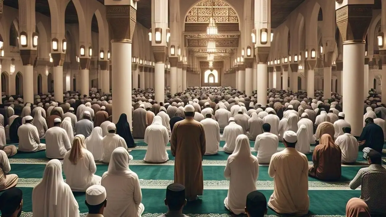 Eid prayers in Sambhal