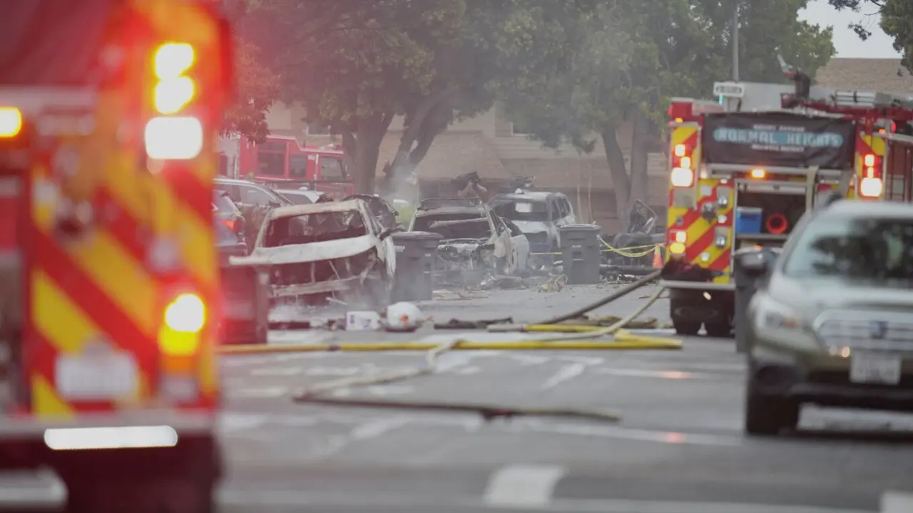 Small Plane Crashes In San Diego, Homes Engulfed in Flames, 2 Killed San Diego Plane Crash