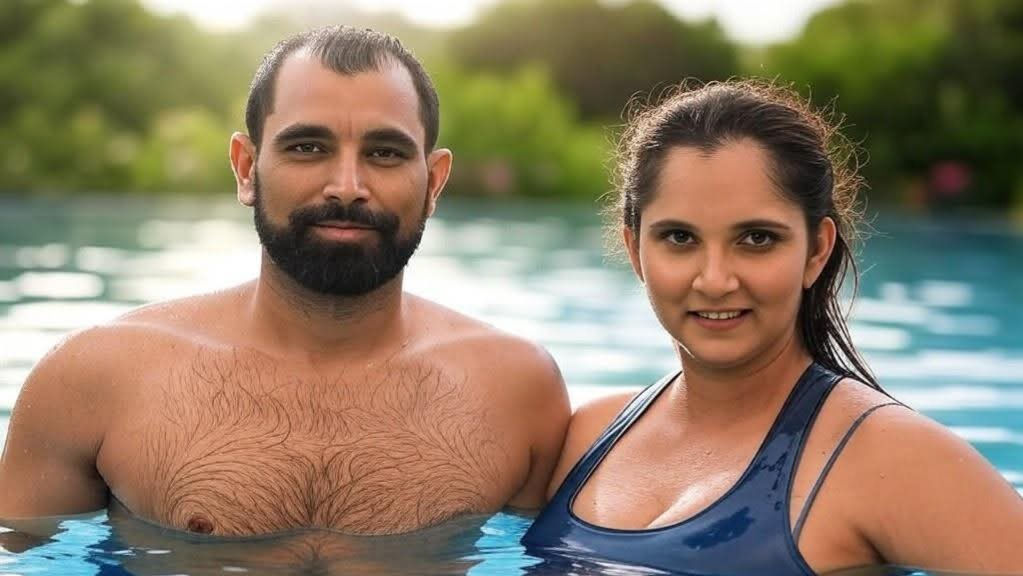 Sania Mirza and Mohammed Shami