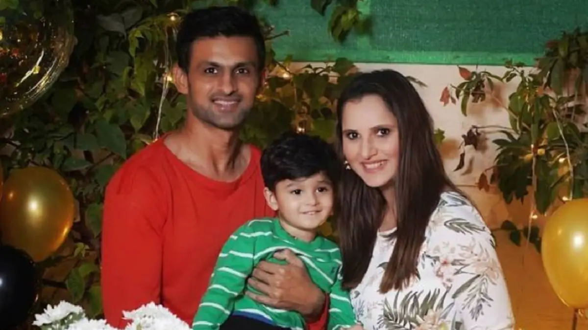 Sania Mirza-Shoaib Malik with son Izhaan