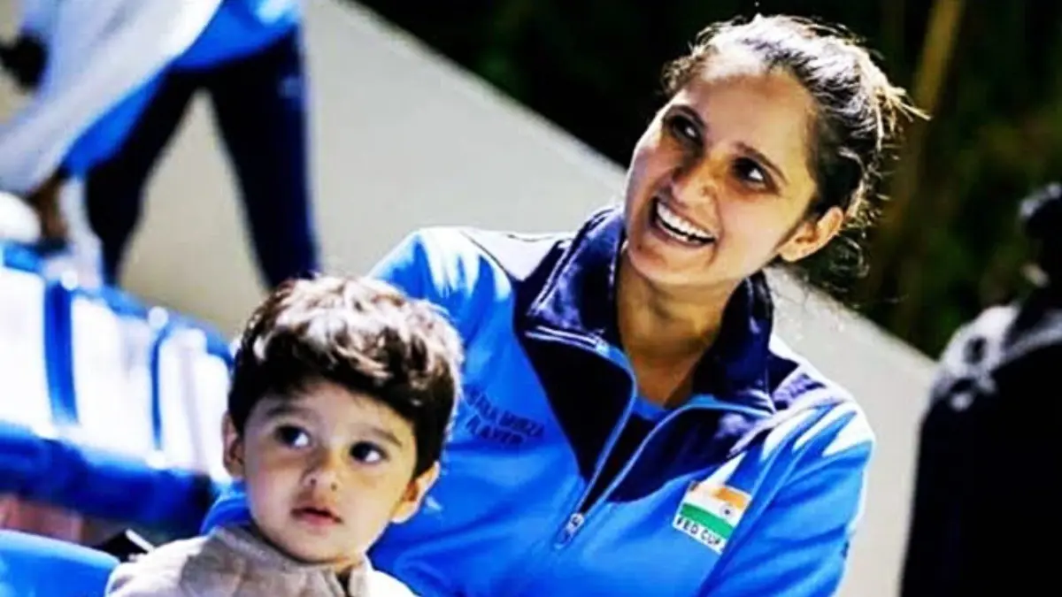 Sania Mirza with her son, Izhaan Mirza Malik