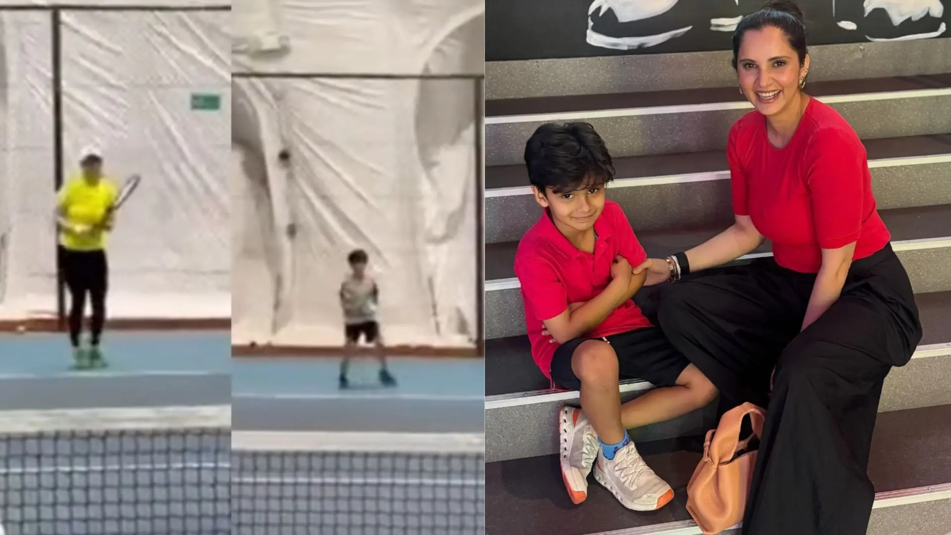 Sania Mirza with his son 