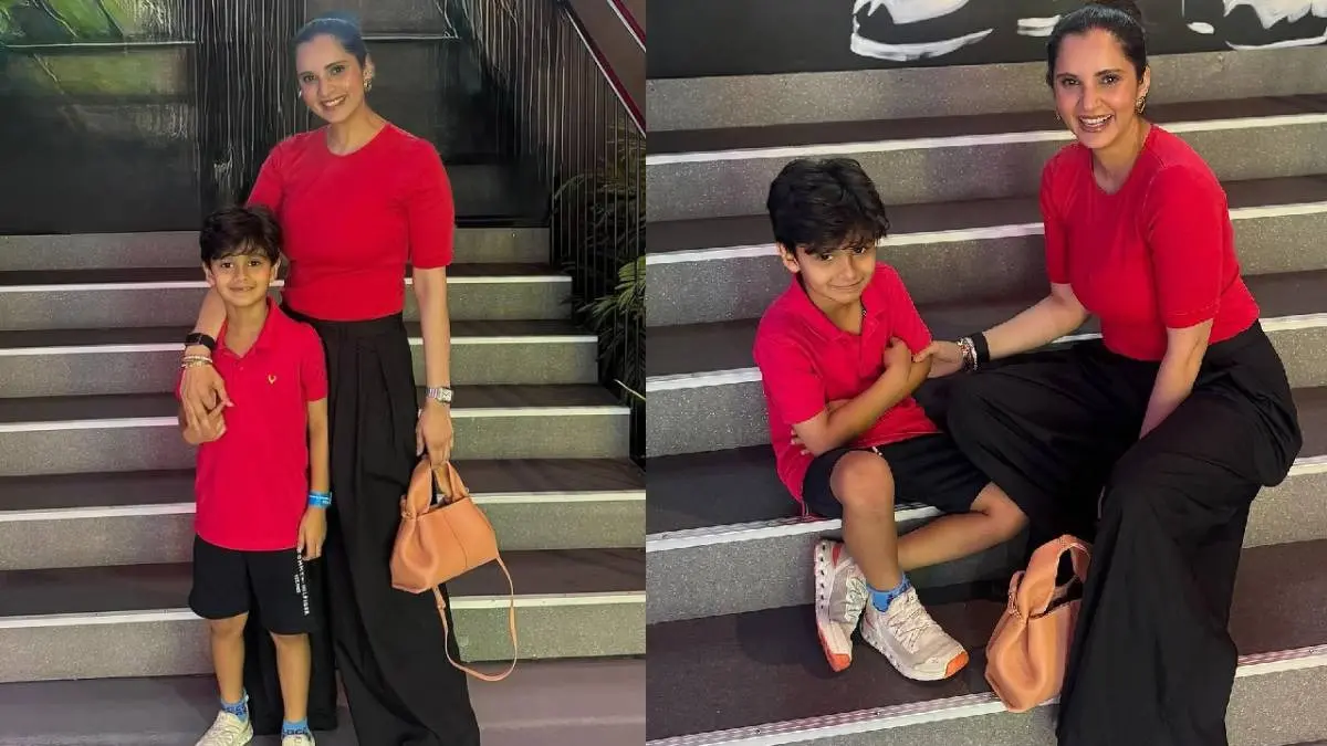 Sania Mirza with Son Izhaan Mirza Malik