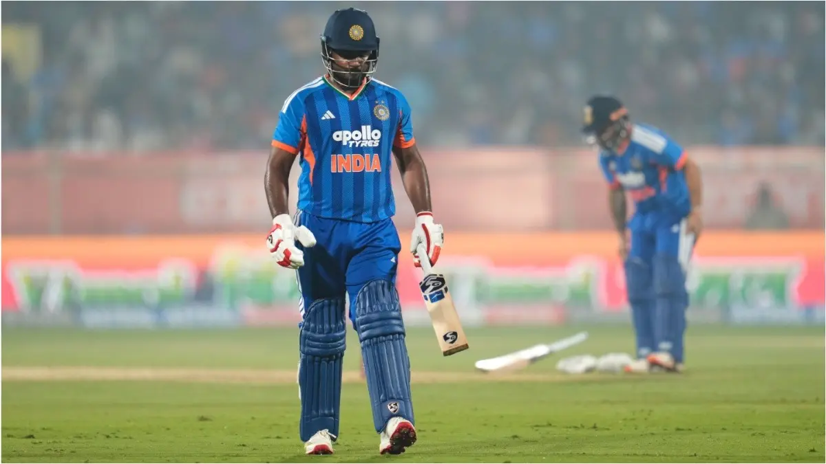 IND vs NZ: Sanju Samson's Misery Continues, India Opener Fails To Capitalize On Home Soil In Trivandrum Sanju Samson during IND vs NZ T20Is