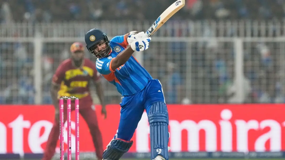 Sourav Ganguly Bats For Sanju Samson's Regular Inclusion In White Ball Cricket: 'He Played To The Situation' Sanju Samson in action against West Indies