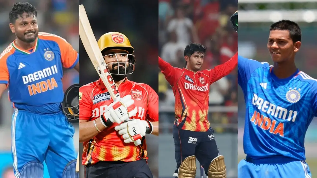 Sanju Samson, Prabhsimran Singh, Priyansh Arya, Yashasvi Jaiswal