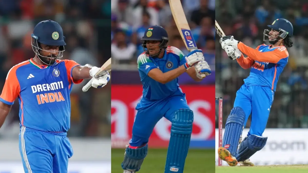 Sanju Samson, Shubman Gill and Tilak Varma