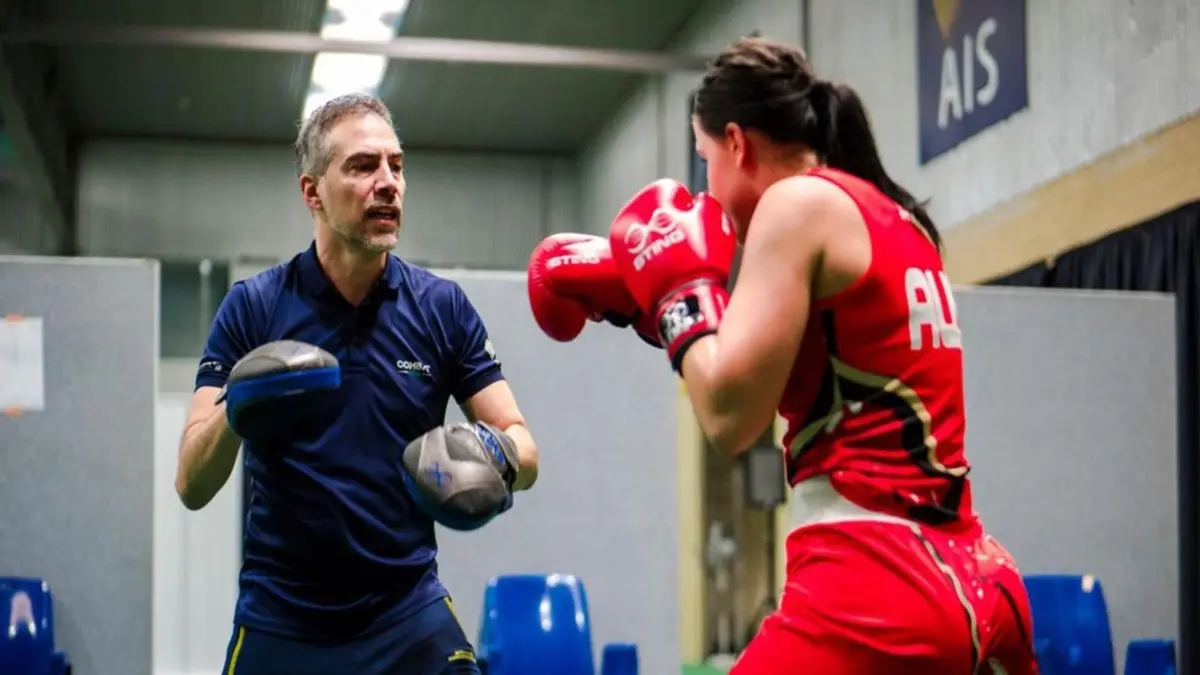 Santiago Nieva during training