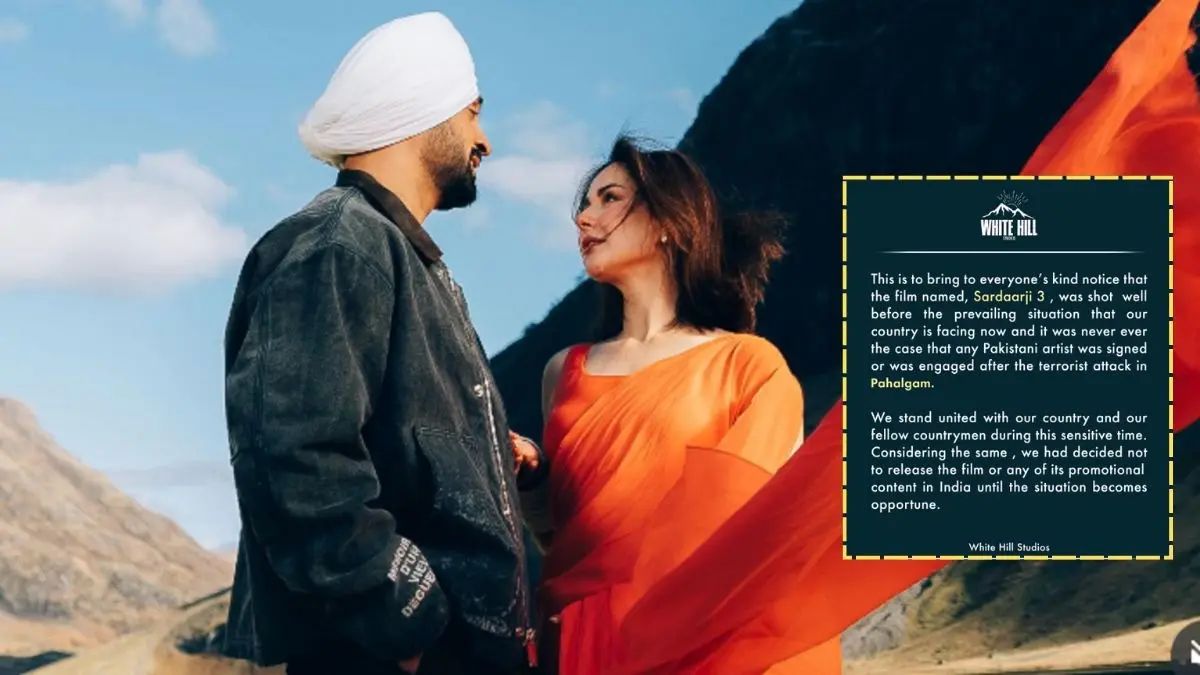 Sardaarji 3: Makers Confirm No Promotion Of Diljit Dosanjh's Film In India After Controversy Erupts Over Pakistani Actor Hania Aamir's Casting Sardaar Ji 3 makers issue official statement after row over Hania Aamir's casting