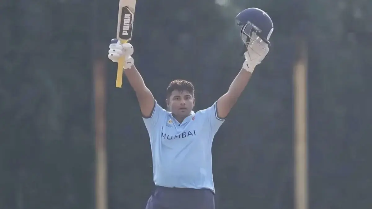 sarfaraz khan 157 runs 14 sixes 9 four against goa vijay hazare trophy