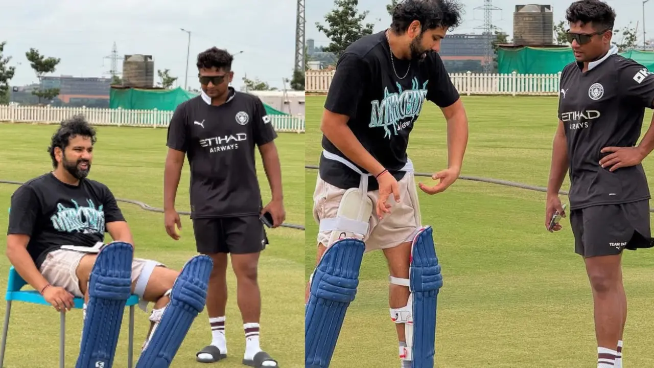 Sarfaraz khan delete photo of Rohit sharma fans gets confused shares special bonding with hitman in practice