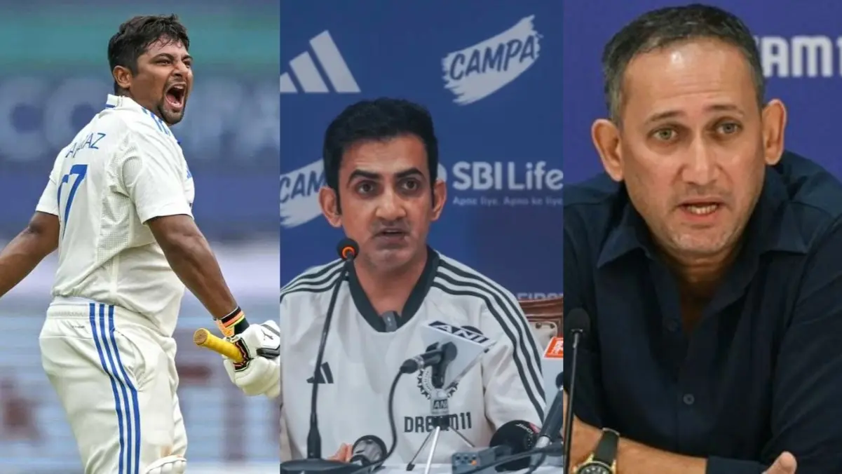 Sarfaraz Khan, Gautam Gambhir, Ajit Agarkar