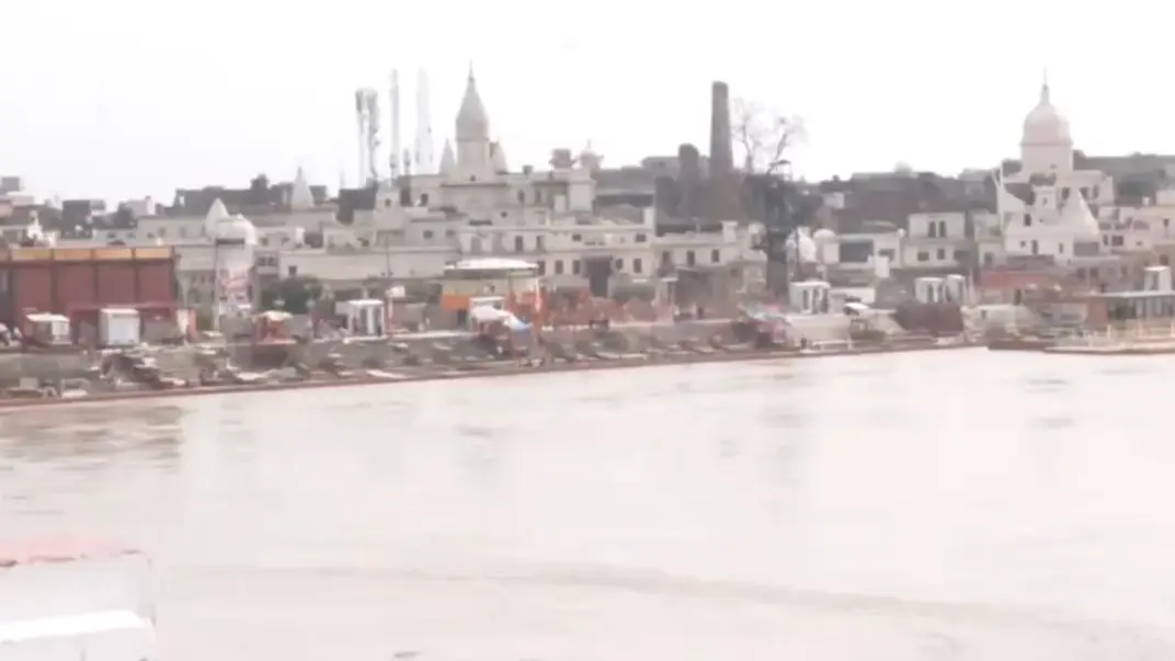 Saryu River In Ayodhya Crosses Danger Mark After Intense Rainfall Saryu River crosses danger mark in Ayodhya