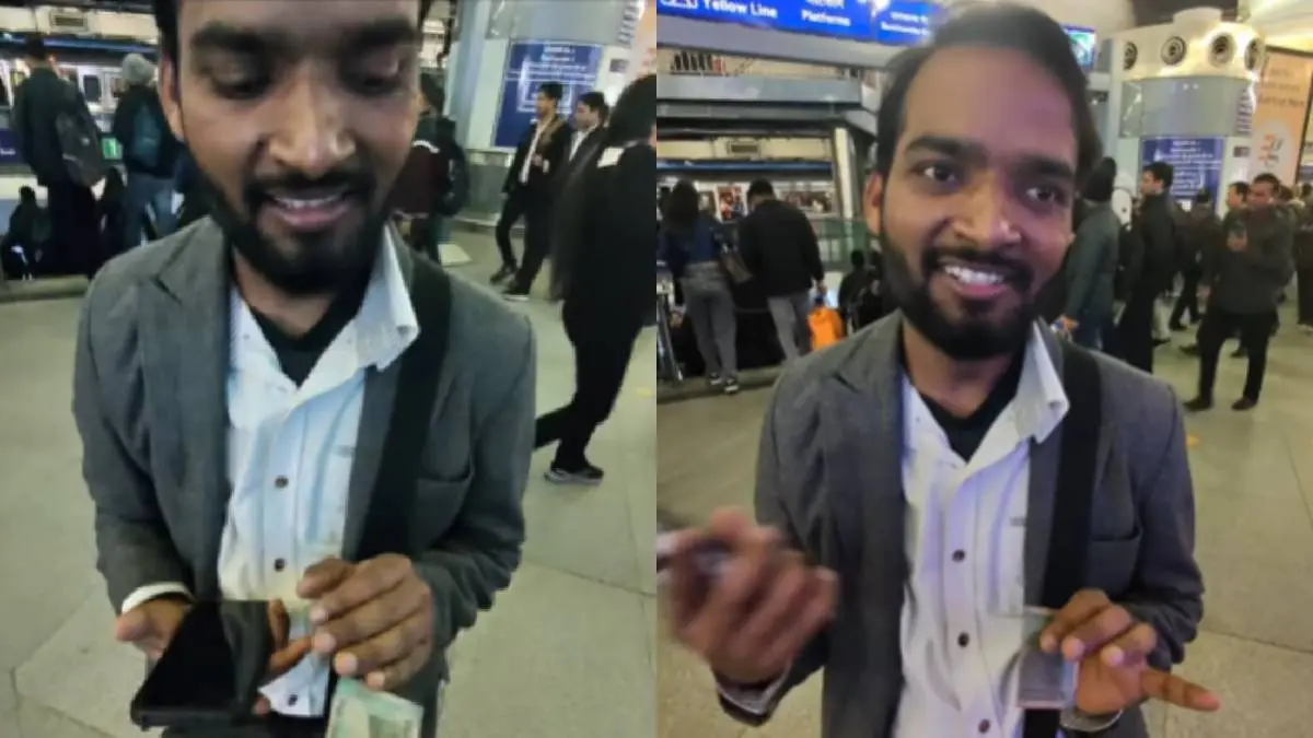Scammer in delhi metro