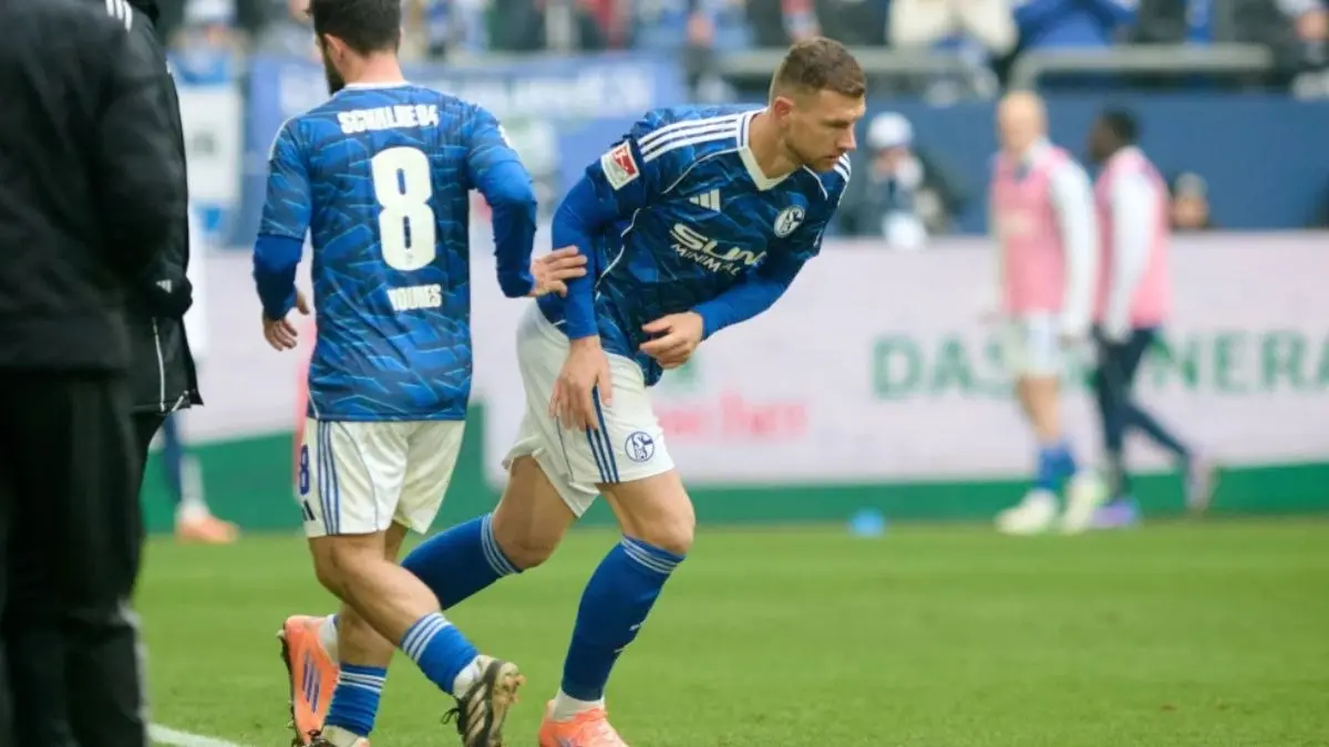 Edin Džeko Repays Jubilant Welcome By Scoring On His Schalke Debut Schalke's Edin Džeko