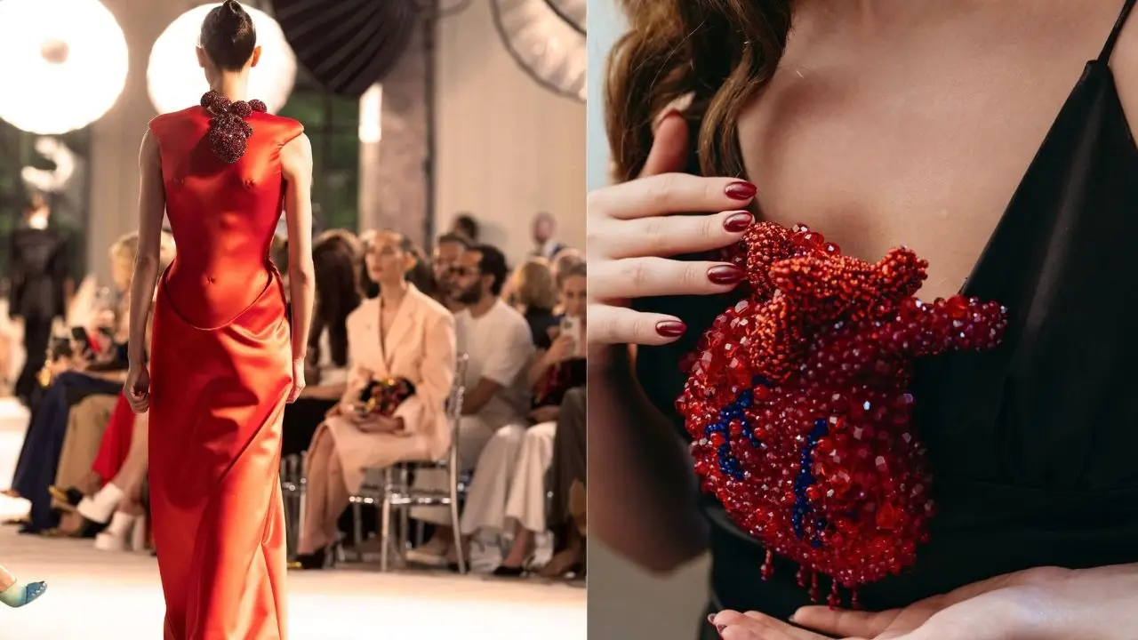 Haute Drama: The Creepy and Fantastic ‘Beating Heart Dress’ from Paris Haute Couture Week Stole The Idea From This Mexican Designer? Schiaparelli Parish Haute Couture Week