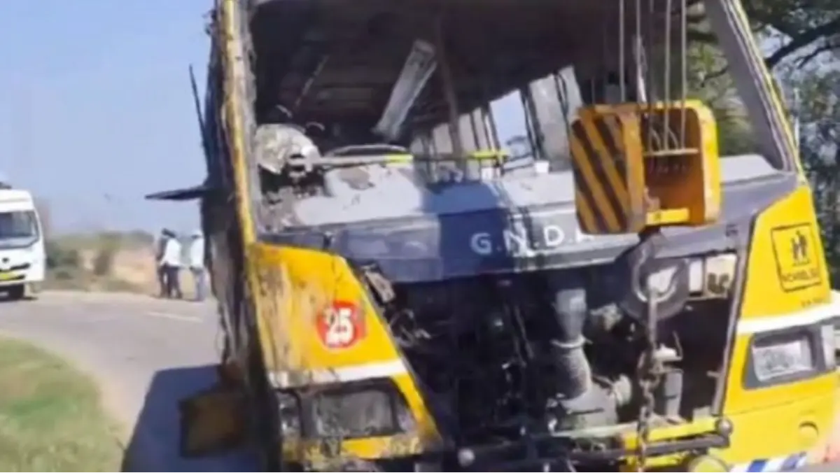 School Bus with Children Falls in Canal in Punjab