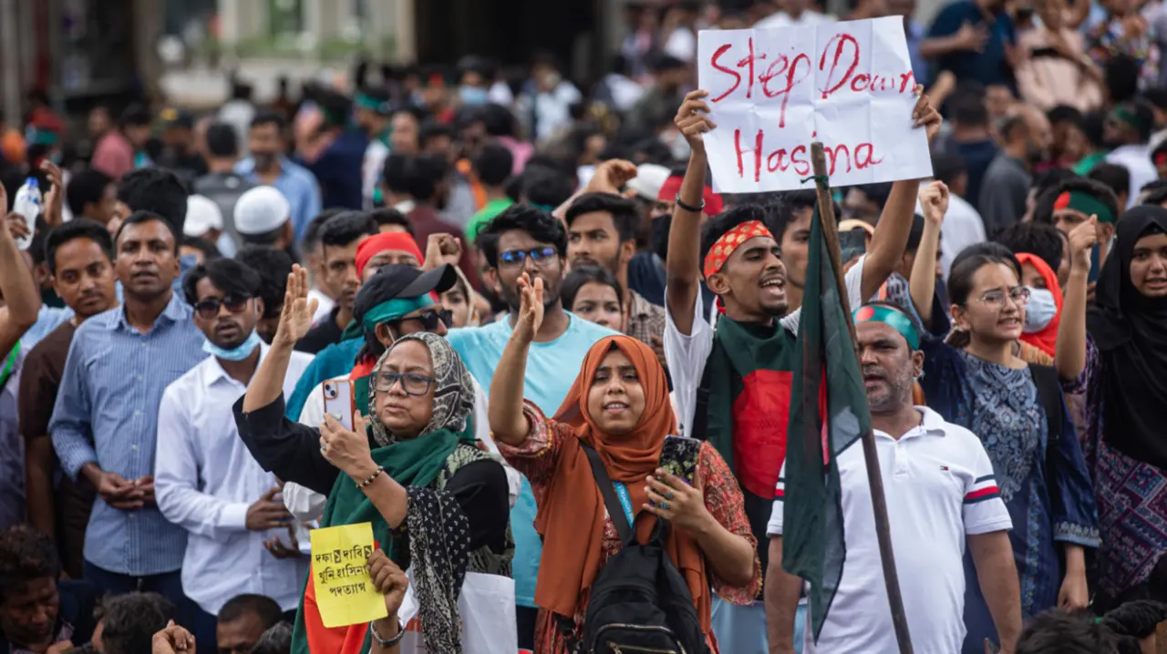 Protests Toppled Bangladesh's Government and Drove Powerful PM into Exile. How Did They Get Here? Bangladesh Protest