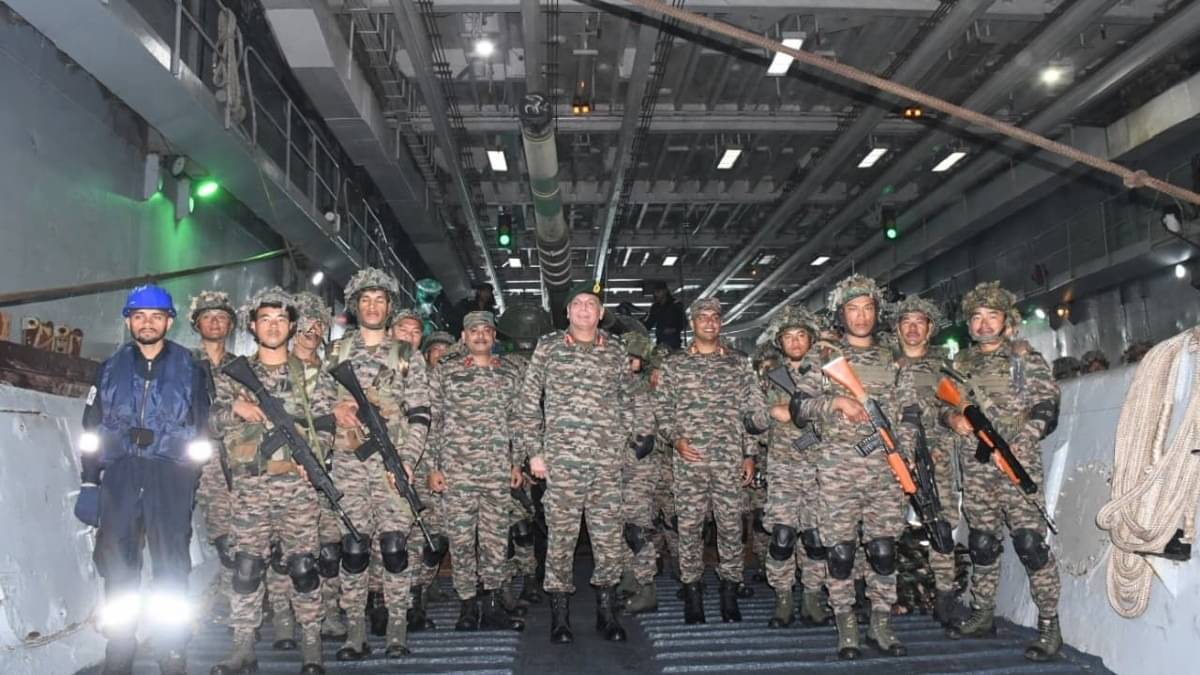 Sea to Land, Strength Unleashed: Indian Army Launches Tank Platoon in Trishul Exercise