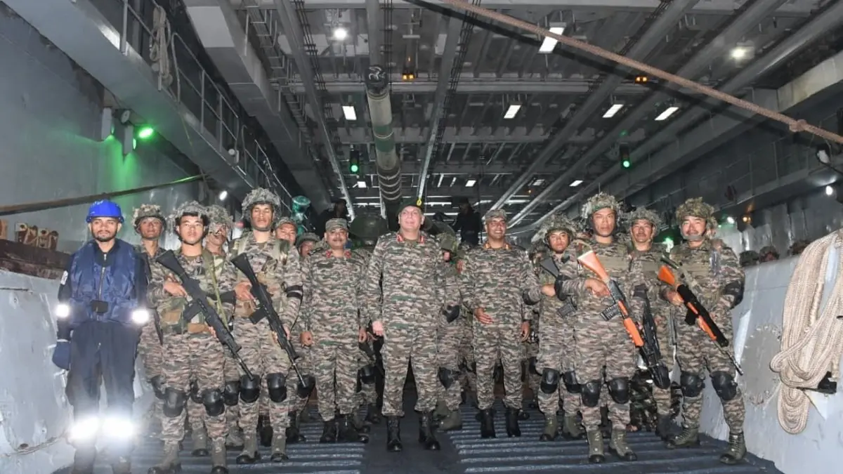 Sea to Land, Strength Unleashed: Indian Army Launches Tank Platoon in Trishul Exercise