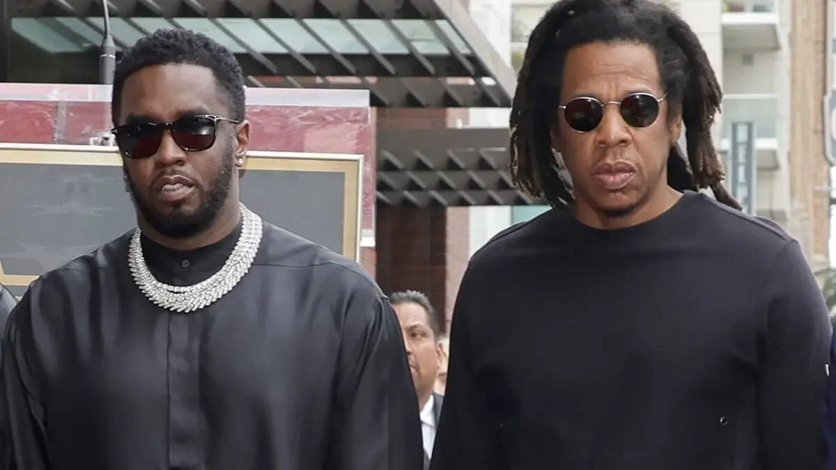 Sean 'Diddy' Combs with Jay Z.