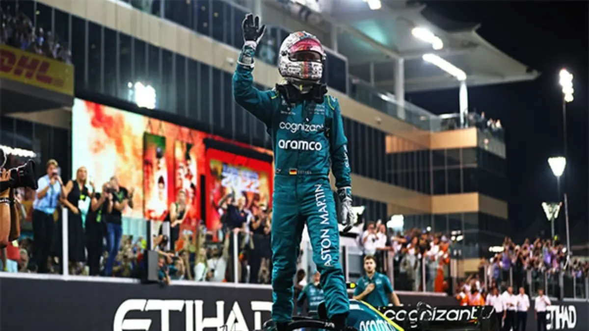 Sebastian Vettel while racing for Aston Martin