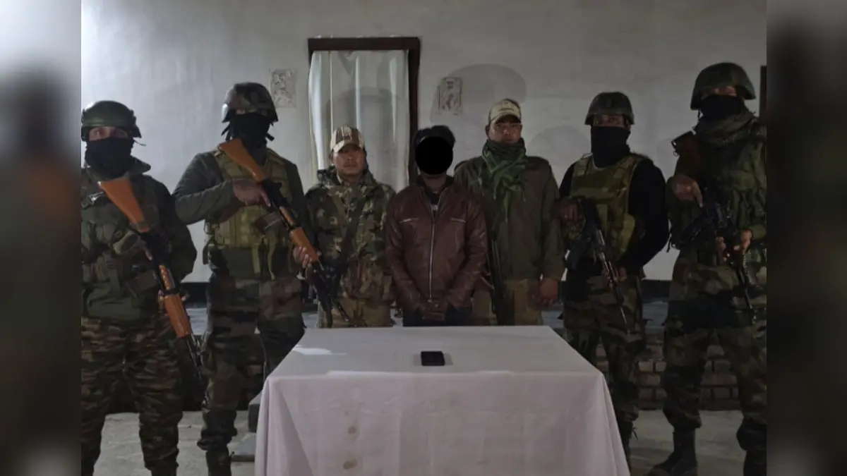 Security Forces Arrest KKYL Member in Manipur's Thoubal; Mobile, Sim Cards Seized Security Forces Arrest KKYL Member in Manipur's Thoubal; Mobile, Sim Cards Seized