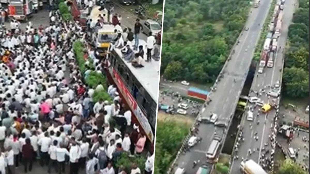 Seeking Loan Waiver, Farmers Block Highways & Launch 'Rail Roko' Movement in Nagpur