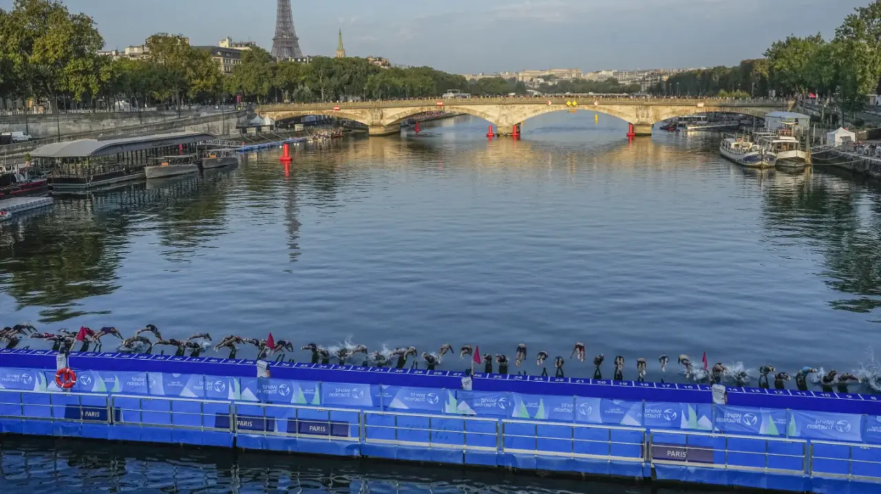 Men’s Olympic triathlon is postponed due to concerns over water quality in Paris’ Seine River Seine River