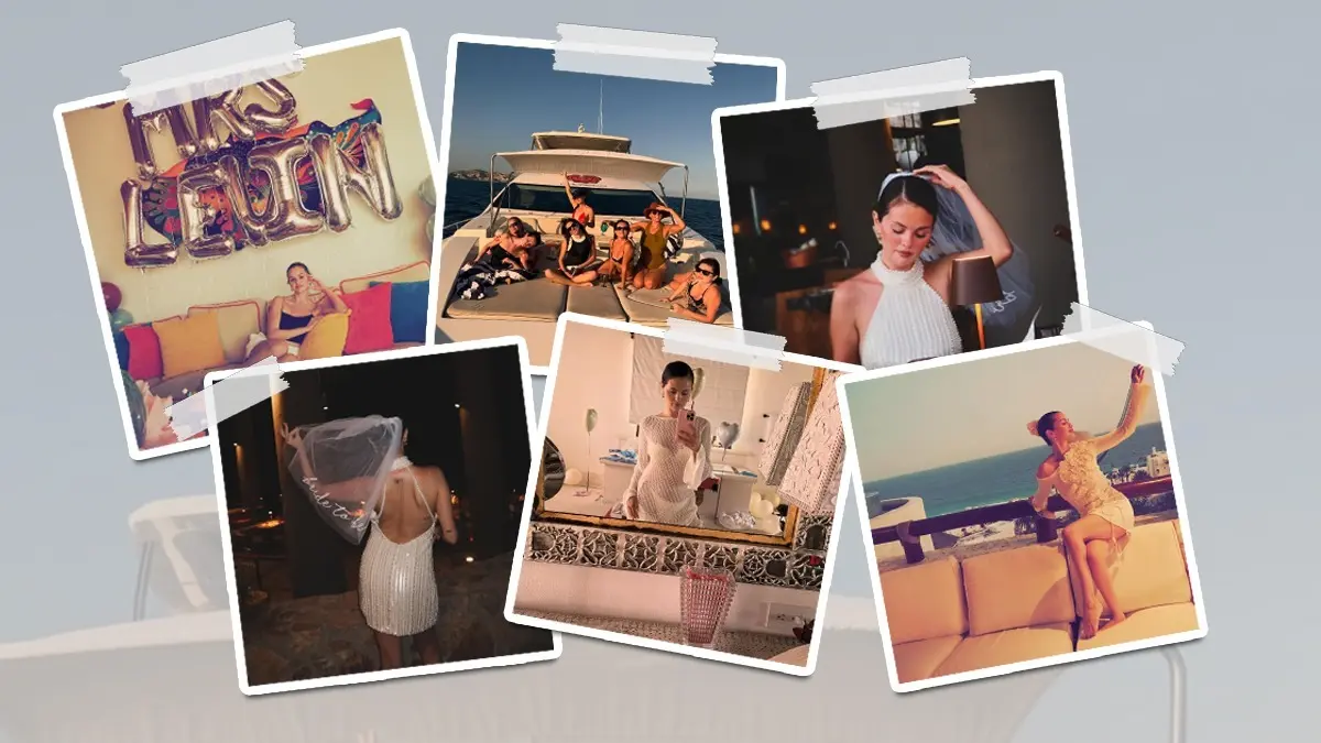 Selena Gomez's Cabo Bachelorette Sans Taylor Swift Is All About White Dresses, Music And Beachside Dinner, Don't Miss The 'Bride-to-be' Veil Selena Gomez's Bachelorette Album