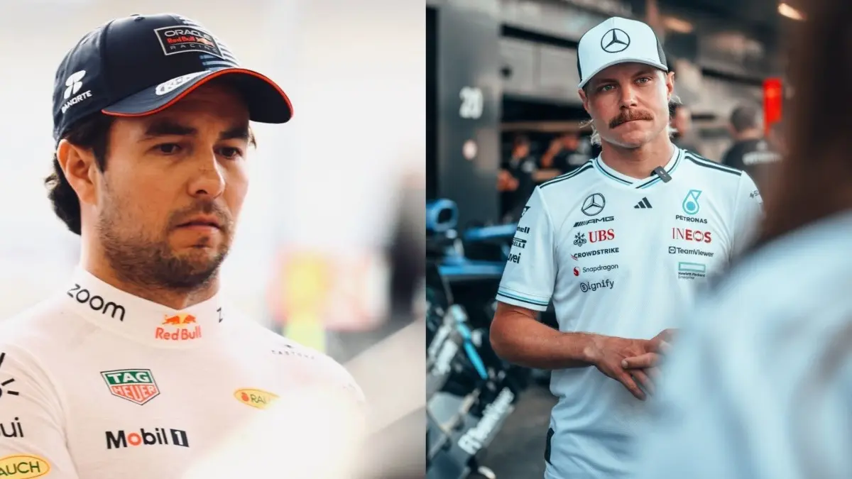 Sergio Perez and Valtteri Bottas
