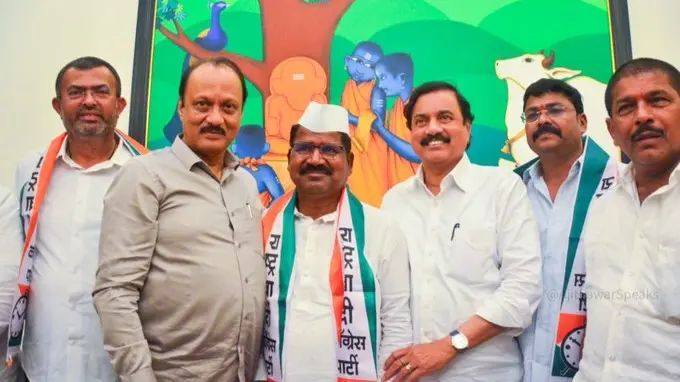 Setback for Congress as Hiraman Bhika Khoskar Joins Ajit Pawar's NCP Ahead of Maharashtra Polls Setback for Congress as Hiraman Bhika Khoskar Joins Ajit Pawar's NCP