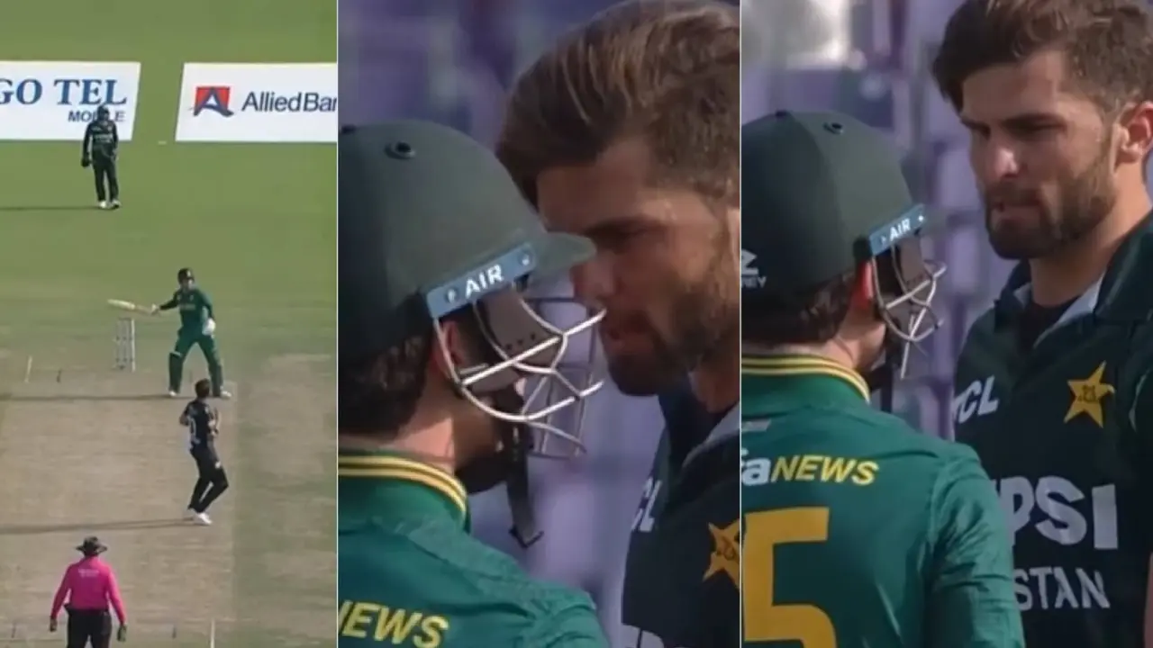 Shaheen Afridi fight with matthew breetzke video viral pakistan vs south africa