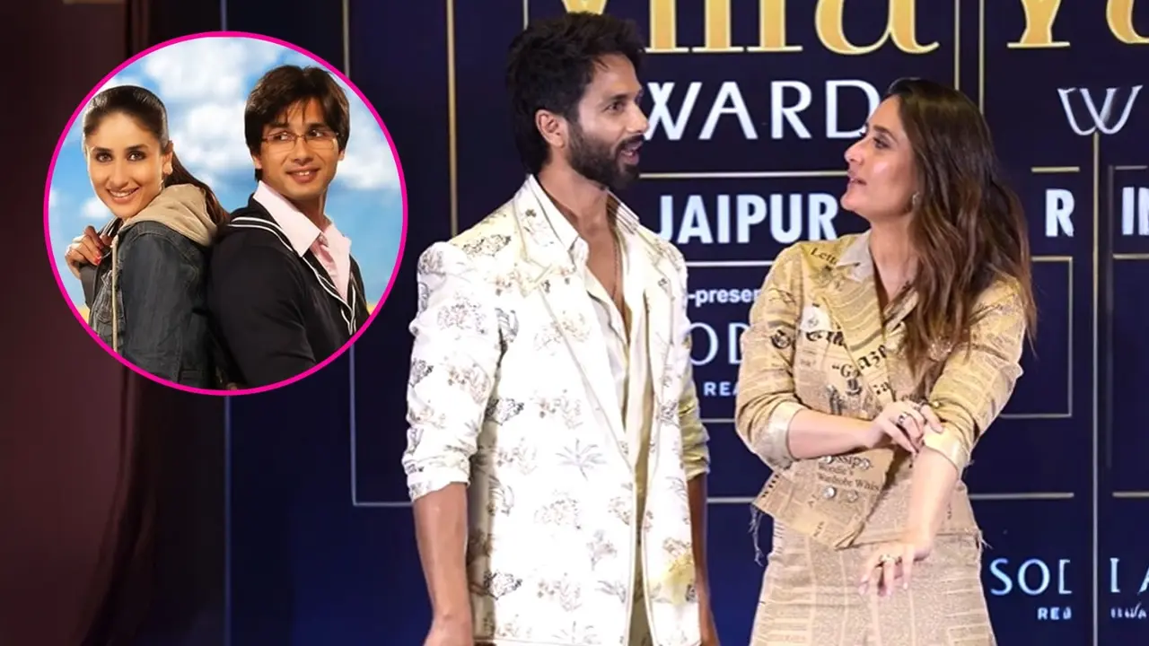 Shahid Kapoor reacts to reunion with Kareena Kapoor at IIFA